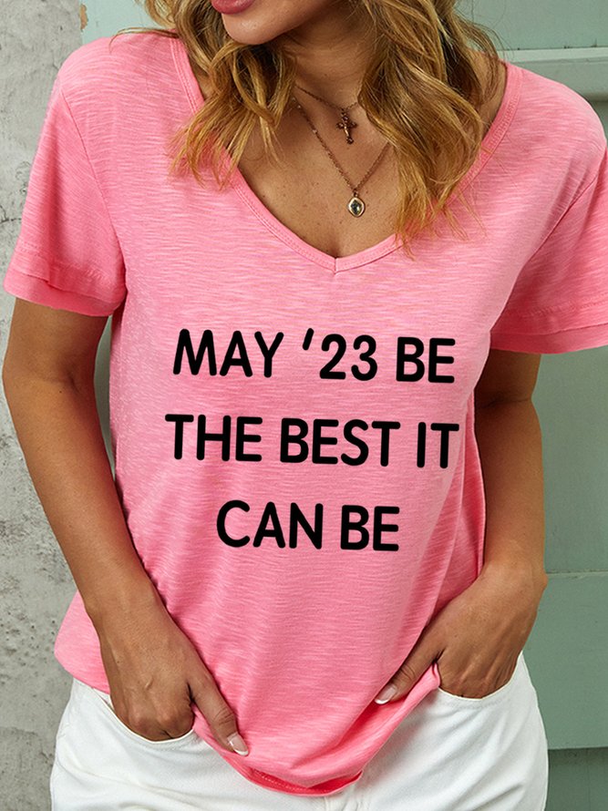 Lilicloth X JI May 23 Be The Best It Can Be Women's V Neck T-Shirt