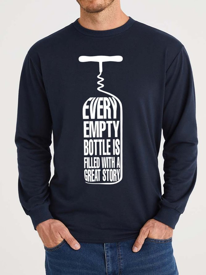 Lilicloth X Y Every Empty Bottle Is Filled With A Great Story Men's Sweatshirt