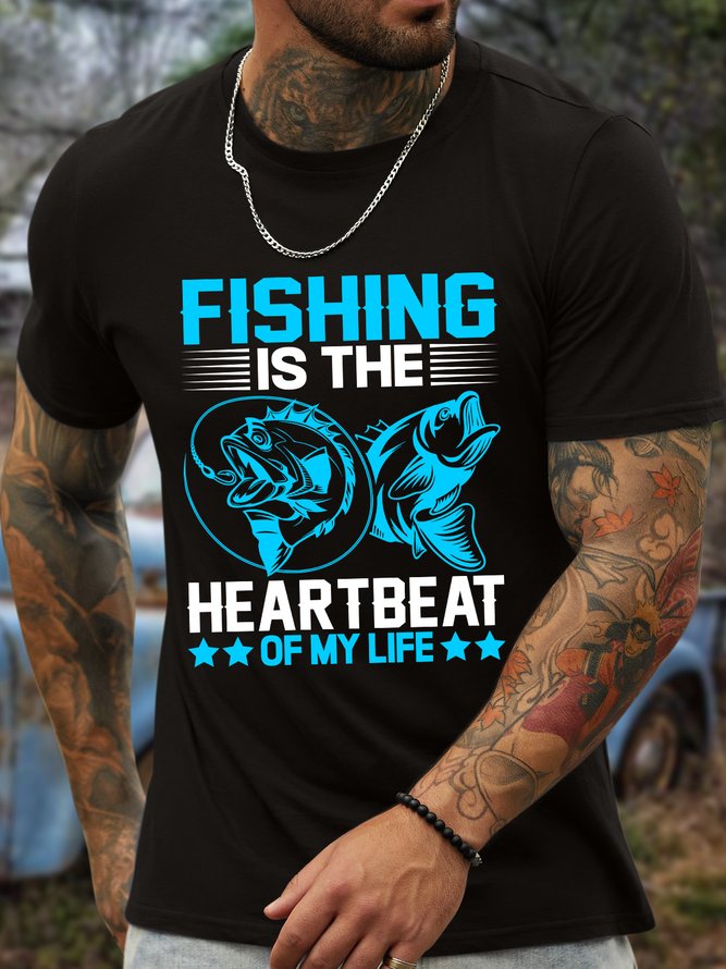 Lilicloth X Jessanjony Fishing Is The Heartbeat Of My Life Men's T-Shirt