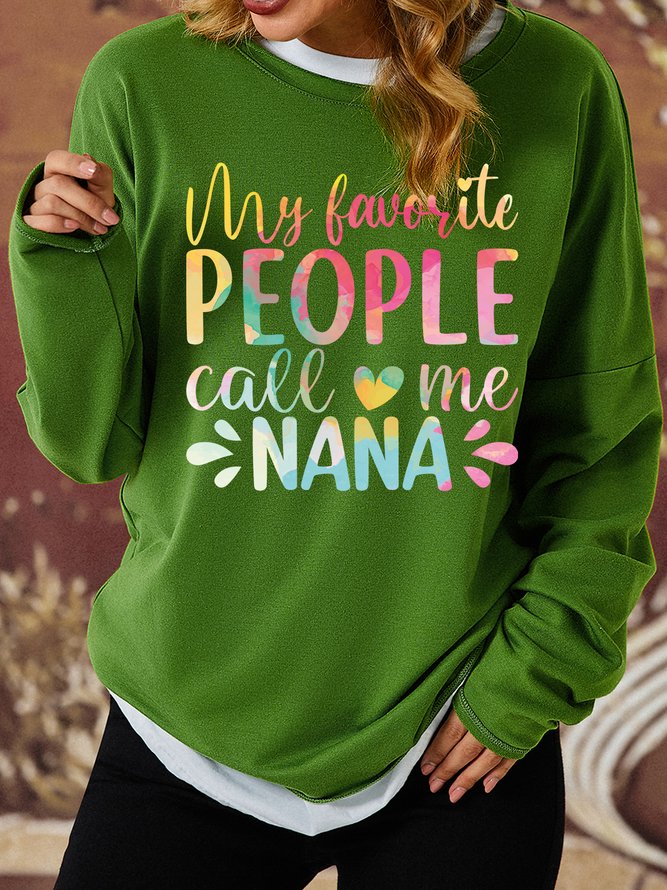 Lilicloth X Abu My Favorite People Call Me Nana Women's Sweatshirt