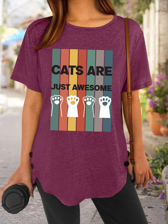 Lilicloth X Rajib Sheikh Cats Are Just Awesome Women's T-Shirt