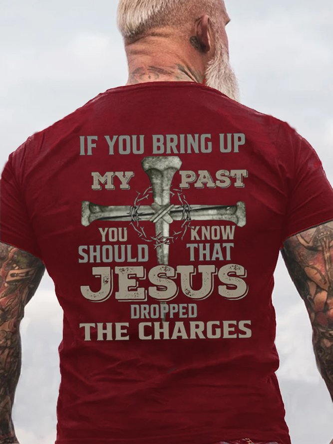 Men's Christian My Past Cotton Casual T-Shirt