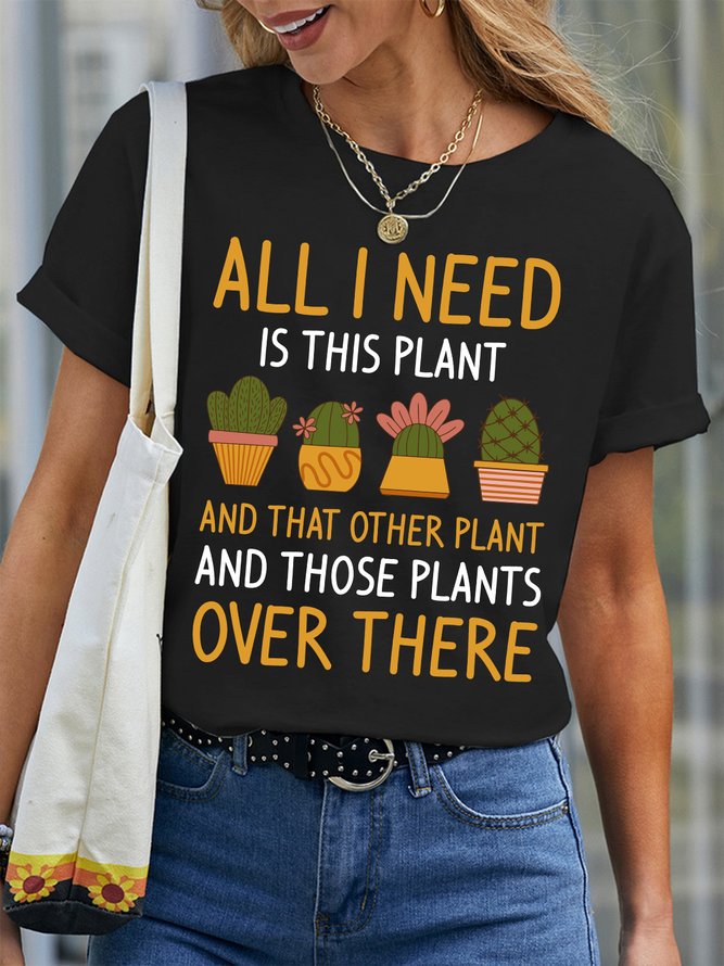Lilicloth X Jessanjony All I Need Is This Plant And That Other Plant Women's T-Shirt