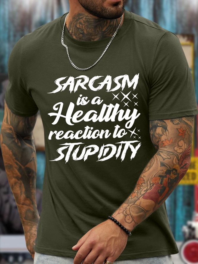 Lilicloth X Manikvskhan Sarcasm Is A Healthy Reaction To Stupidity Men's T-Shirt
