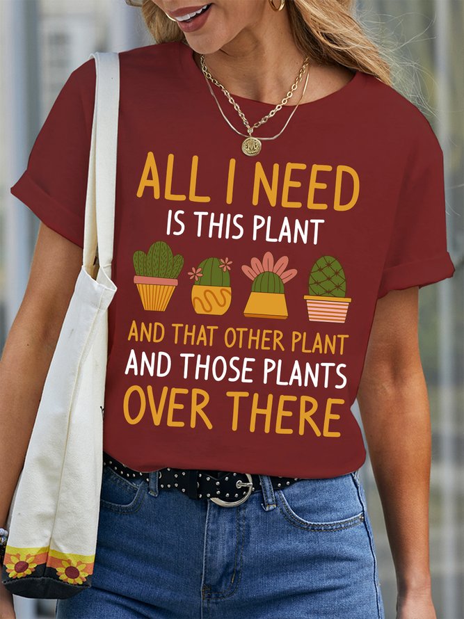 Lilicloth X Jessanjony All I Need Is This Plant And That Other Plant Women's T-Shirt