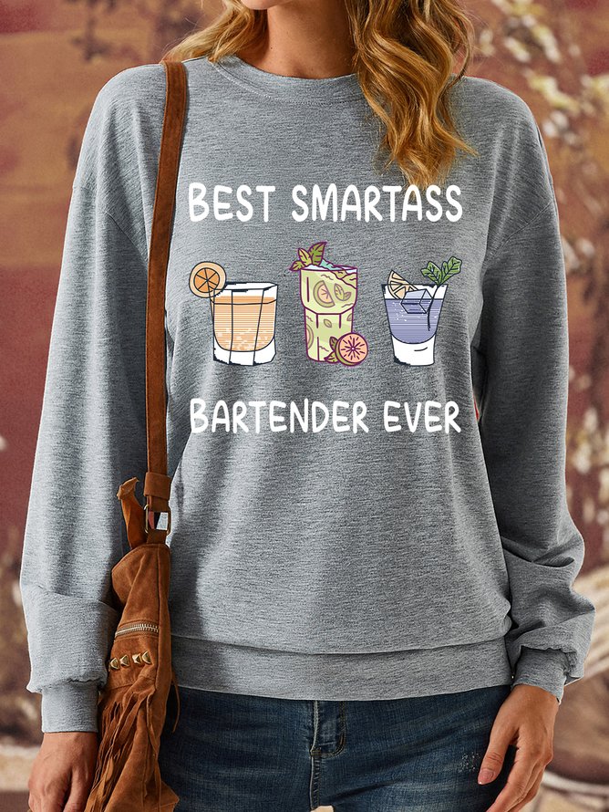 Lilicloth X Jessanjony Best Smartass Bartender Ever Women‘s Sweatshirt
