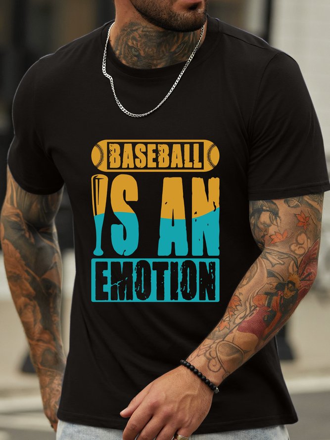 Lilicloth X Jessanjony Baseball Is An Emotion Men's Crew Neck T-Shirt