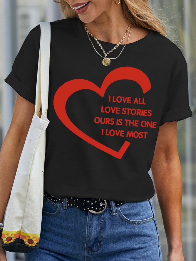 Lilicloth X JI I Love All Love Stories Ours Is The One I Love Most Women's T-Shirt