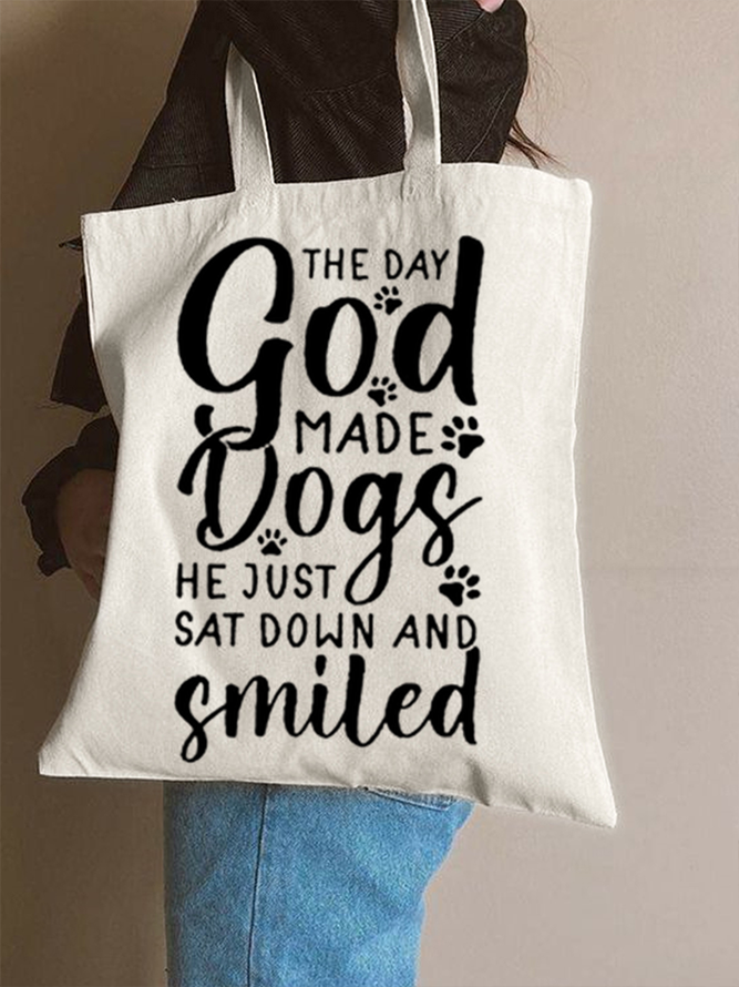 Dog Lover Letters Shopping Tote