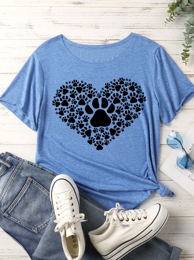 Lilicloth X Jessanjony Animal Paw Heart Women's T-Shirt
