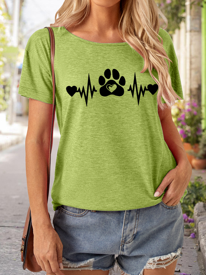 Lilicloth X Jessanjony Animal Lover Heart Bit Paw Women's T-Shirt