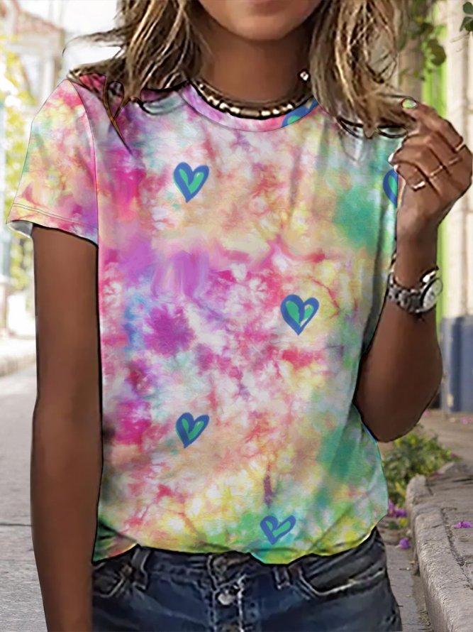 Lilicloth x Iqs Women's Colorful Abstract T-Shirt