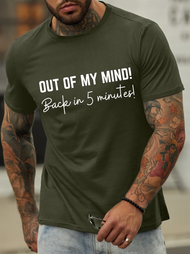 Lilicloth X Kat8lyst Out Of My Mind Back In 5 Minutes Men's T-Shirt