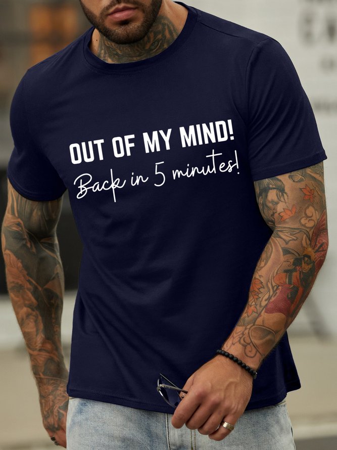 Lilicloth X Kat8lyst Out Of My Mind Back In 5 Minutes Men's T-Shirt