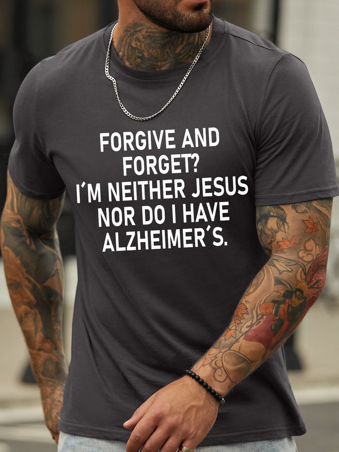 Lilicloth X Hynek Rajtr Forgive And Forget I'm Neither Jesus Nor Do I Have Alzheimer's Men's T-Shirt