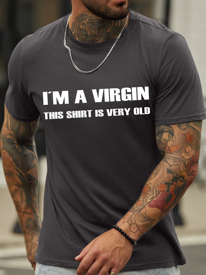 Lilicloth X Hynek Rajtr Funny Text I'm A Virgin Men's T-Shirt