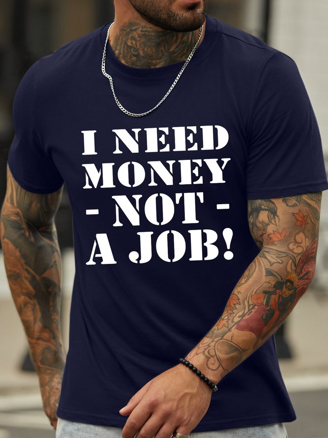Lilicloth X Hynek Rajtr I Need Money Not A Job Men's T-Shirt