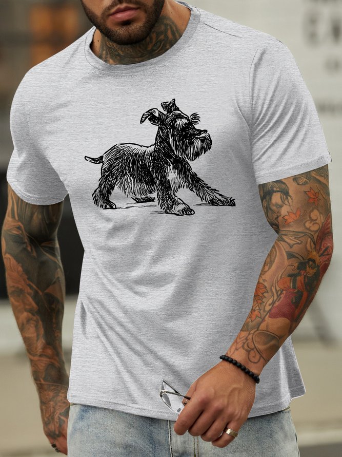 Lilicloth X Jessanjony Dog Print Men's T-Shirt