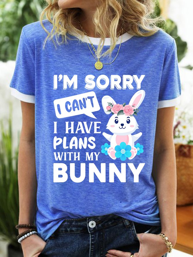 Lilicloth X Manikvskhan Rabbit Year I’m Sorry I Can’t I Have Plans With My Bunny Women's T-Shirt
