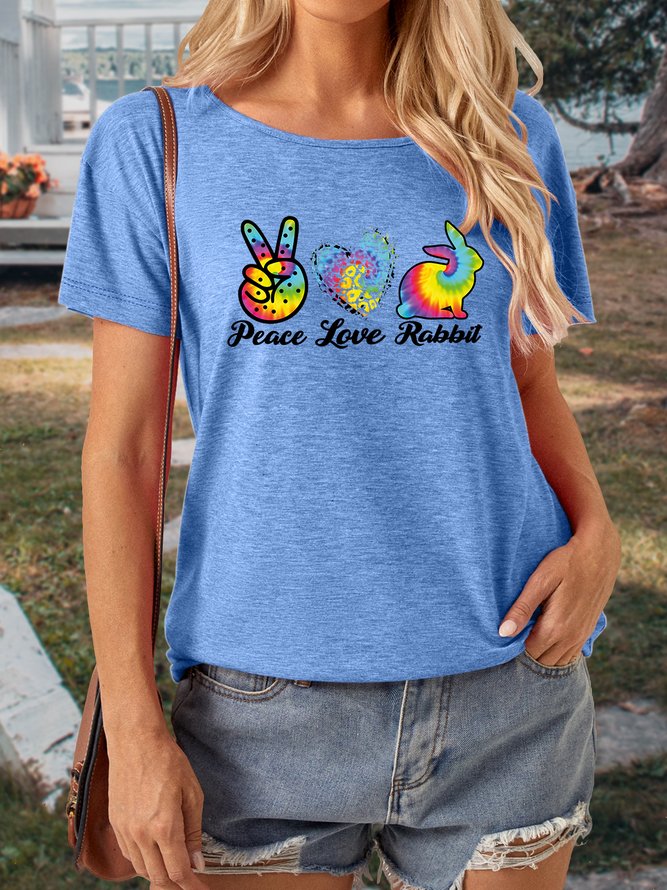 Lilicloth X Manikvskhan Year Of Rabbit Peace Love Rabbit Women's T-Shirt