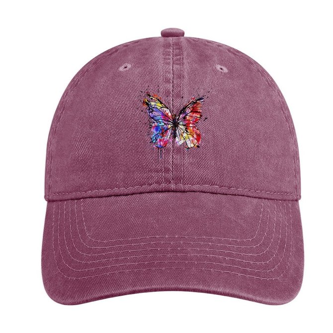 Butterfly Adjustable Denim Hat
