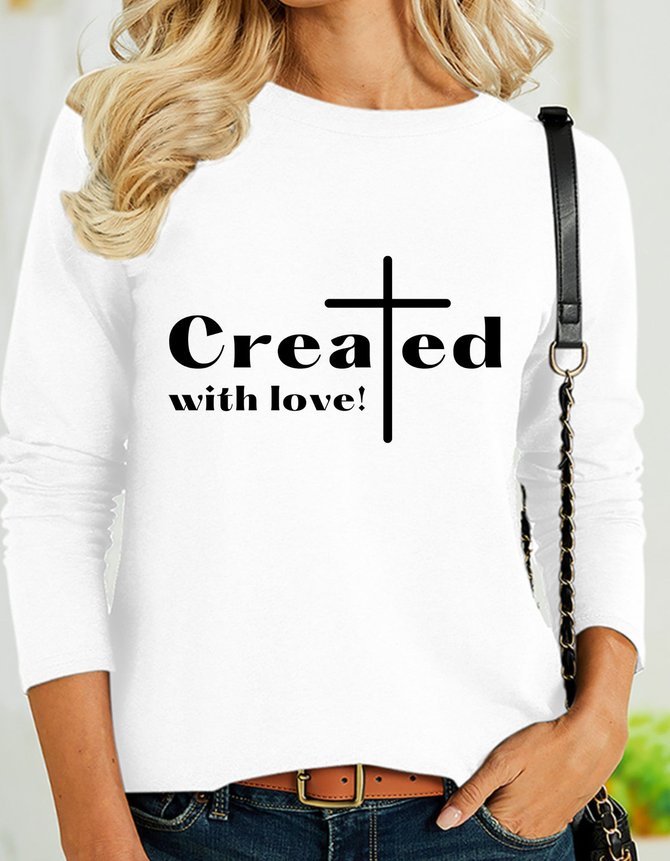 Lilicloth X Kat8lyst Cross Created With Love Women's Long Sleeve Top