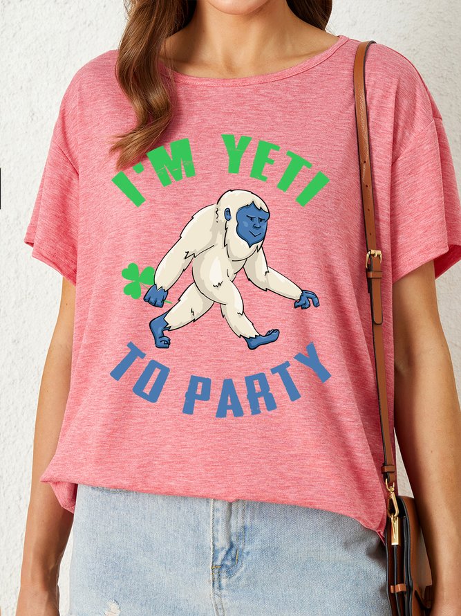 Lilicloth X Jessanjony St Patricks Day I'm Yeti To Party Women's T-Shirt