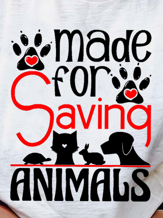 Lilicloth X Funnpaw Women's Made For Saving Animals T-Shirt