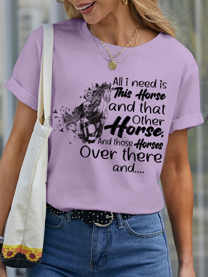Lilicloth X Ana All I Need Is This Horse And That Other Horse And Those Horse Over There Women's T-Shirt