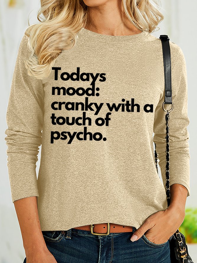 Lilicloth x Iqs Todays Mood Cranky With A Touch Of Psycho Women's Long Sleeve Top