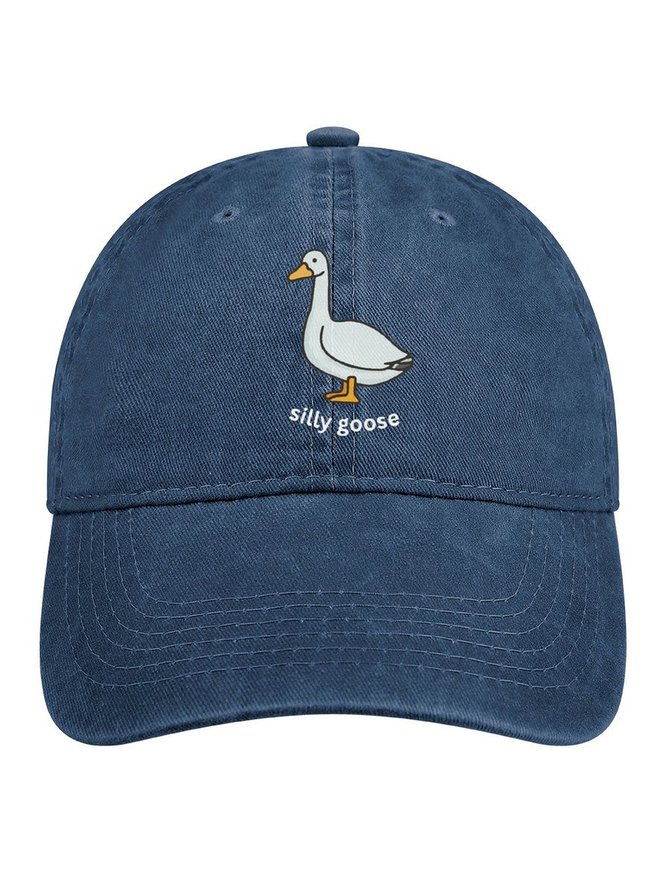 Funny Silly Goose Denim Hat