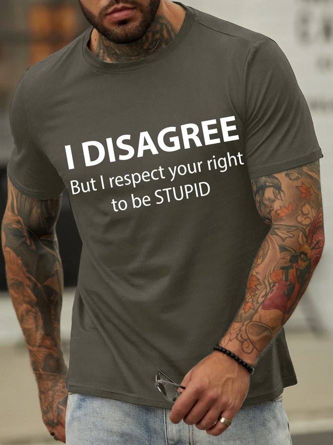 Lilicloth X Hynek Rajtr I Disagree But I Respect Your Right To Be Stupid Men's T-Shirt