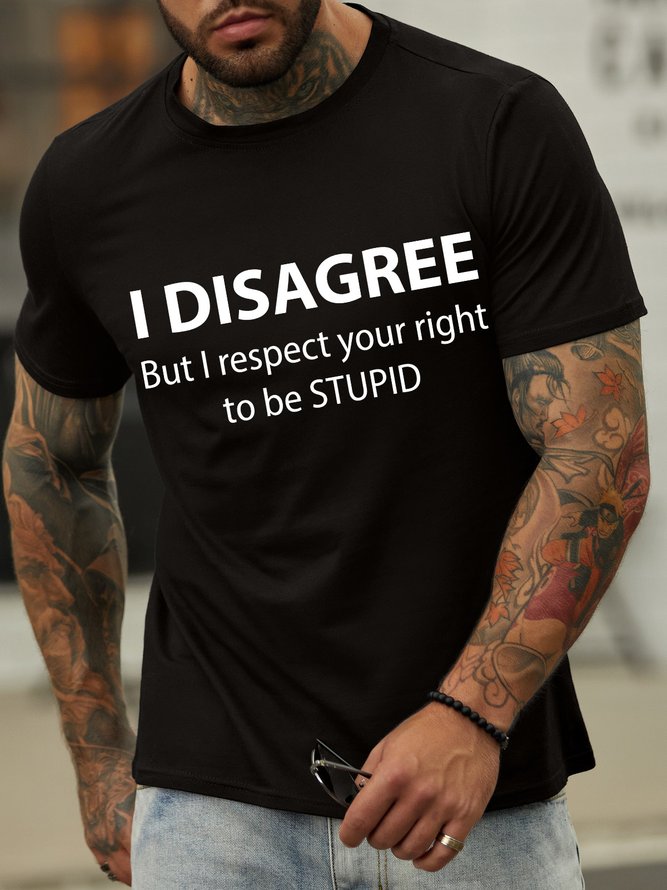 Lilicloth X Hynek Rajtr I Disagree But I Respect Your Right To Be Stupid Men's T-Shirt