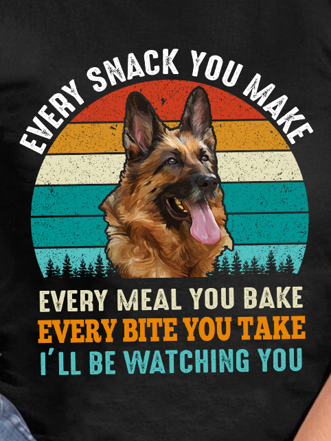 Lilicloth X Funnpaw Women's Every Snack You Make Every Meal You Bake Every Bite You Take I'll Be Watching You T-Shirt