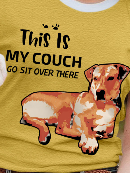 Lilicloth X Funnpaw Women's This Is My Couch Go Sit Over There T-Shirt
