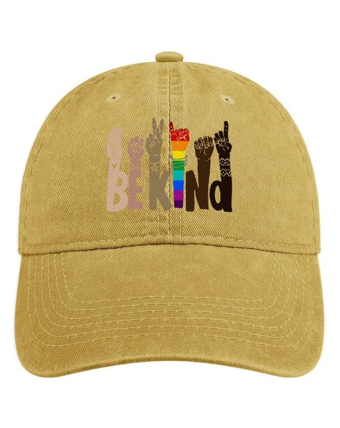 BE kind Print Hat