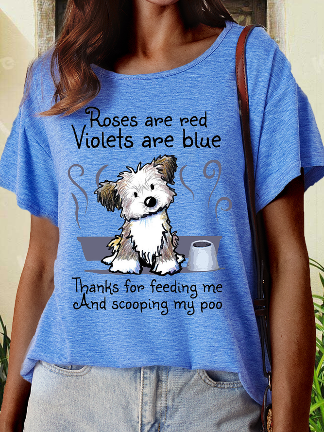 Women's Dog Lover Funny Casual T-Shirt