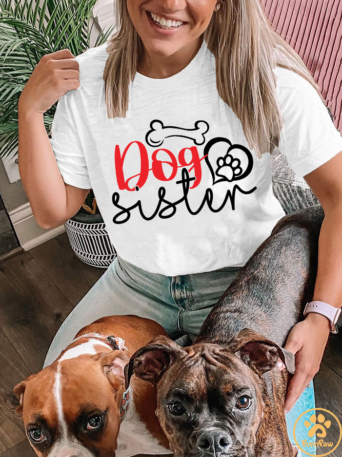 Lilicloth X Funnpaw Women's Dog Sister T-Shirt