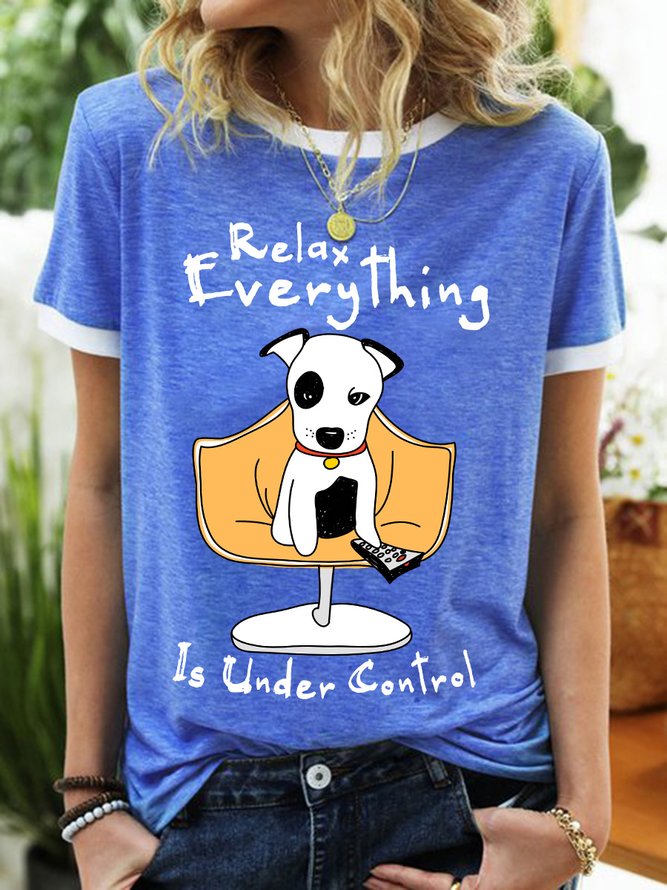 Lilicloth X Ana Funny Dog Relax Everything Is Under Control Women's T-Shirt