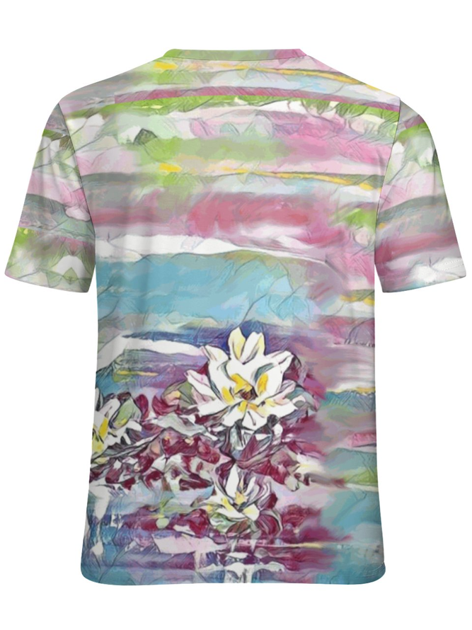 Lilicloth x Iqs Abstract Art Floral Print Women's T-Shirt