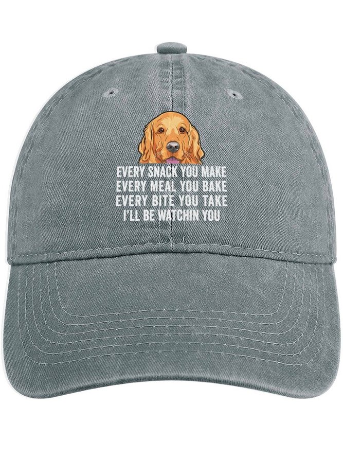 Men's /Women's Every Snack You Make Every Meal You Bake Every Bite You Take I'll Be Watching You Funny Graphic Printing Regular Fit Adjustable Denim Hat