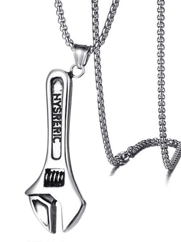 Man's Wrench Tool Necklace