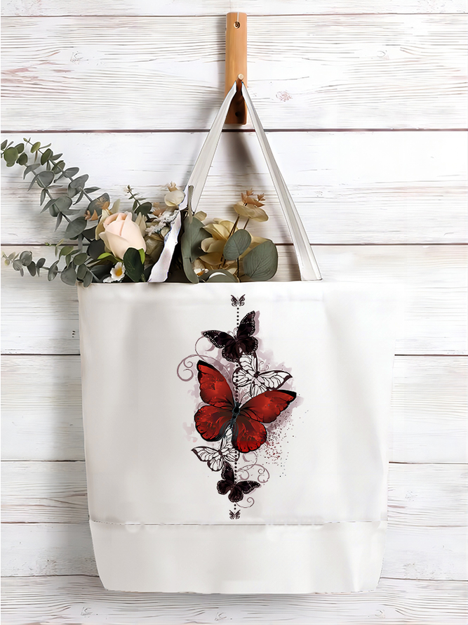 Women's Fashion Butterfly Graphic Printing Shopping Tote