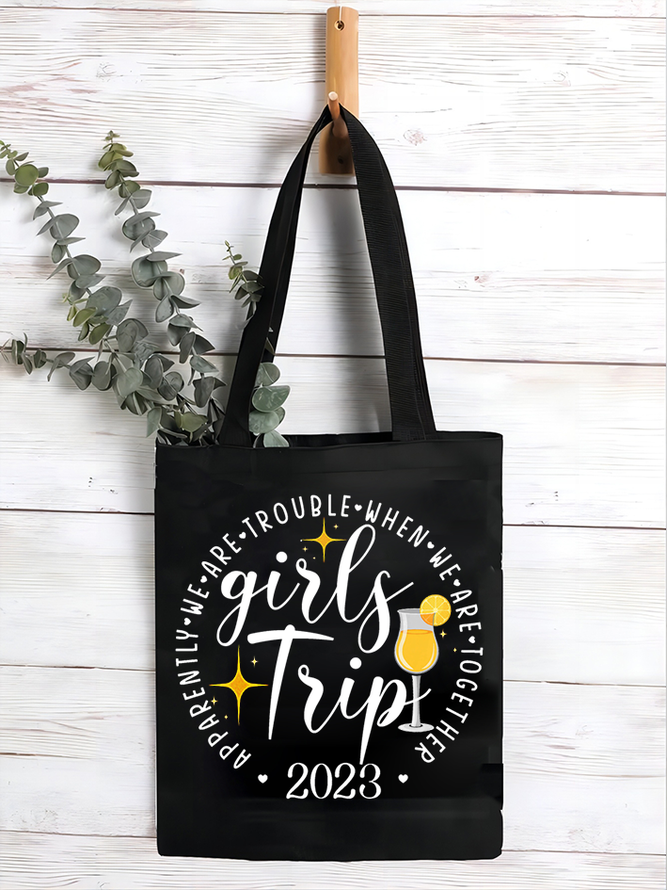 Women’s Girls Trip Apparently We Are Trouble When We Are Together Shopping Tote