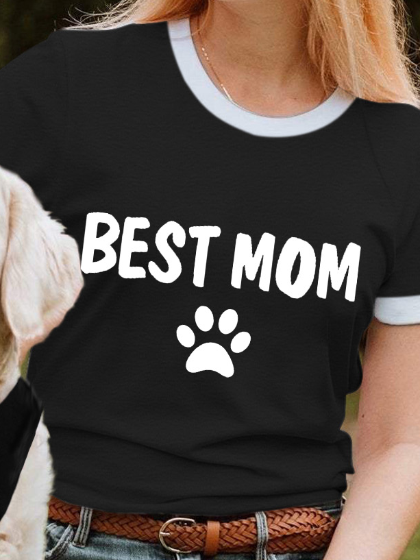 Lilicloth X Funnpaw Women's Best Mom Pet Matching T-Shirt