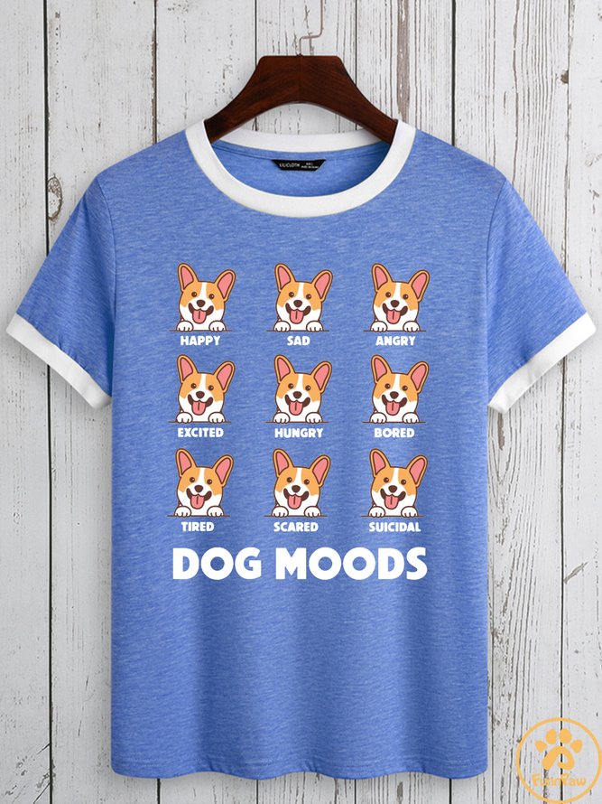 Lilicloth X Funnpaw Women's Funny Dog Mood T-Shirt