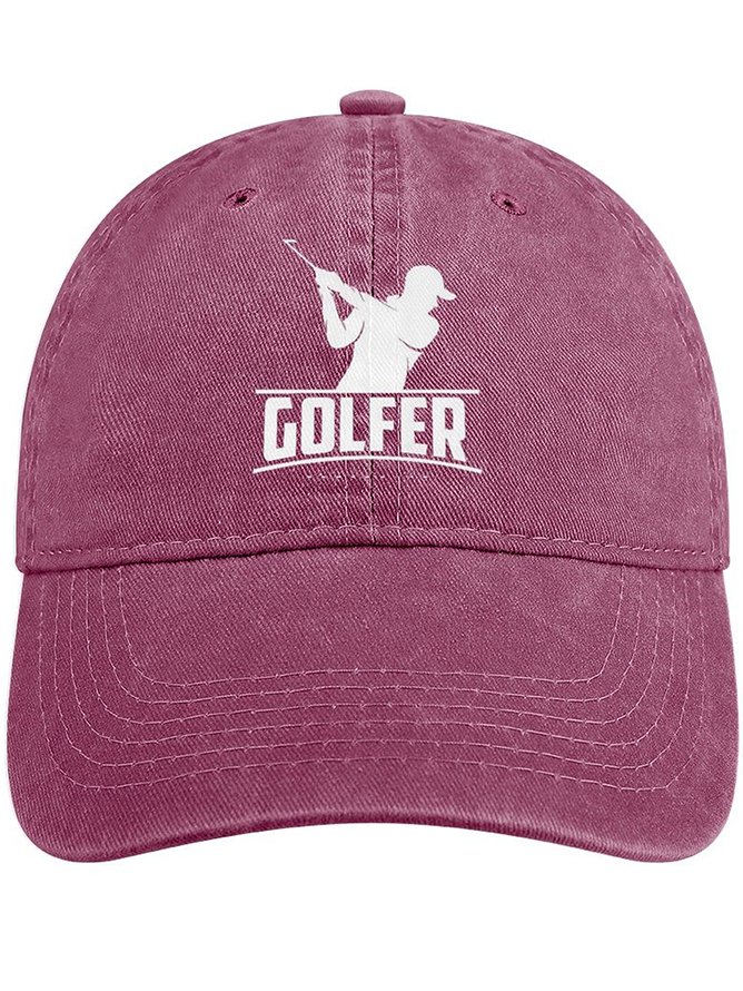 Men's /Women's golfer Funny Graphic Printing Regular Fit Adjustable Denim Hat Regular Fit Adjustable Denim Hat