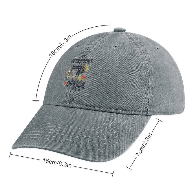Women's Funny Word Sewing My Retirement Office Text Letters Adjustable Denim Hat