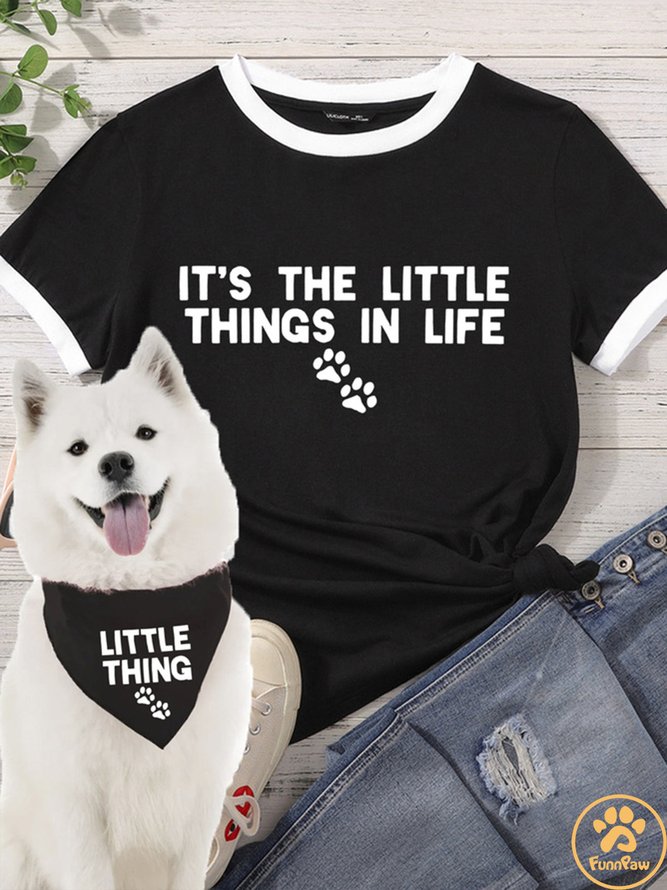 Lilicloth X Funnpaw Women's It's The Little Things In Life Matching T-Shirt