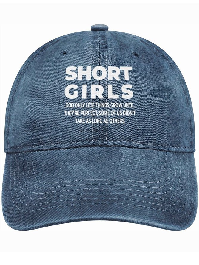 Men's /Women's Short Girls God Only Things Grow Until They Perfect  Funny Graphic Printing Regular Fit Adjustable Denim Hat